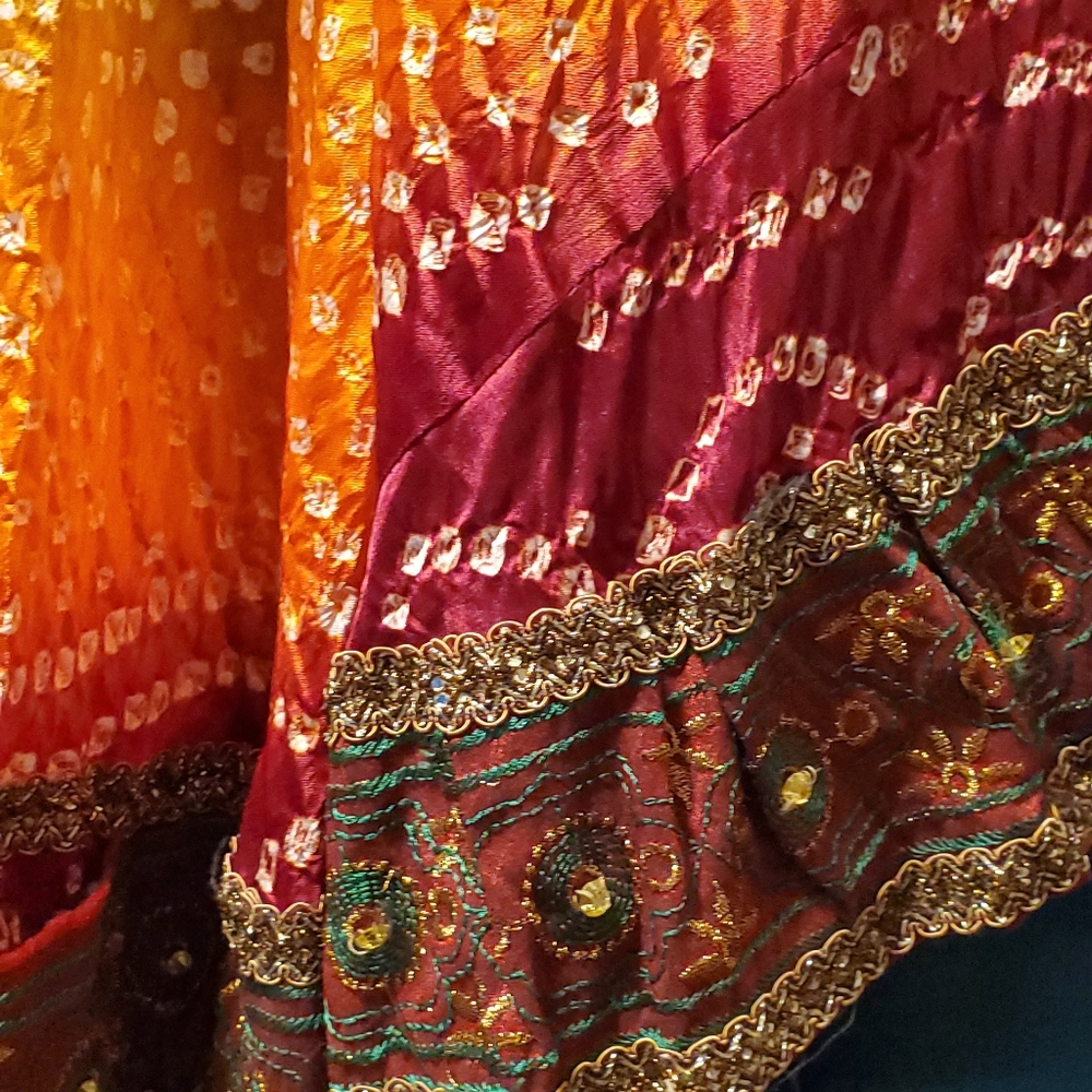 Indian dress hand sewn